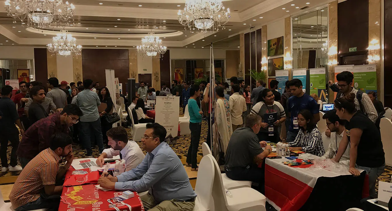 College students walking outdoors